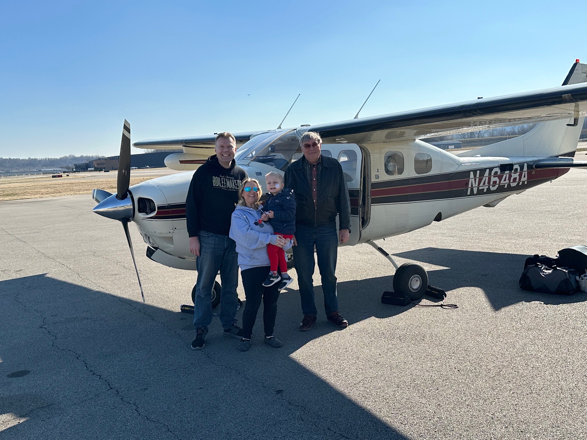 Jayden, Brittanya and Scott and Chuck Malek Feb 2024