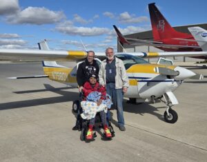 Tolera and dad and pilot Chuck