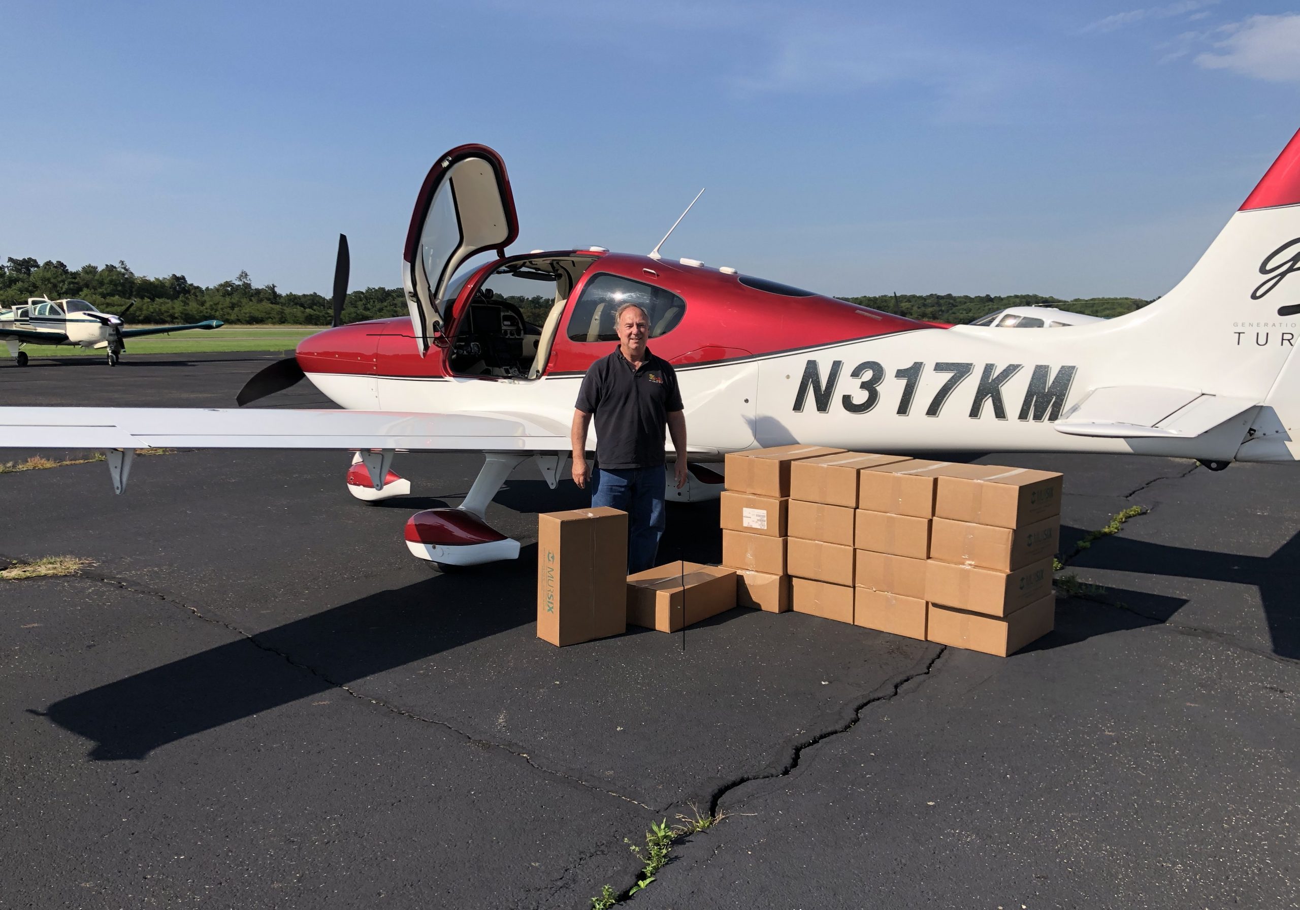 Kenneth Curell Flying PPE to Philly on 9.8.2020